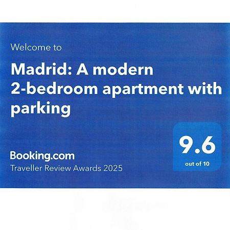 Madrid: A Modern 2-Bedroom Apartment With Parking Sofia Exterior photo